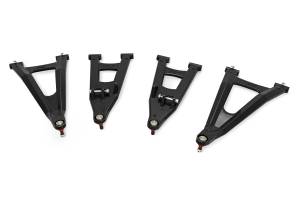 Rough Country - Rough Country Black Forged Alum High Clearance 2 Inch Fwd Offset Control Arms w/Ball Joints Polaris Ranger 1000XP - 93155BLK - Image 1