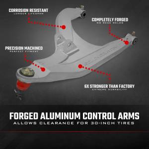 Rough Country - Rough Country Aluminum Control Arms High Clearance w/ 2 Inch Forward Offset Polaris Ranger 1000XP - 93155 - Image 5