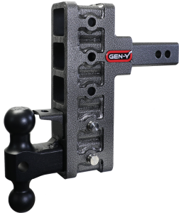 Gen-Y Hitch - Gen-Y Mega Duty 2in Offset Shank 7.5in Drop 2K TW 10K Hitch w/GH-031 Dual-Ball/GH-032 Pintle Lock - GH-425 - Image 1