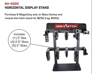 Gen-Y Hitch - Gen-Y Horizontal Hitch Display Stand w/10 Slots (*Display Only*) - GH-5000 - Image 2