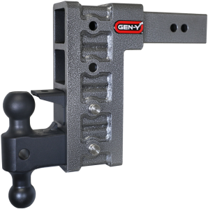 Gen-Y Hitch - Gen-Y Mega Duty 2.5in Shank 9in Drop 3K TW 21K Hitch w/GH-061 Dual-Ball/GH-062 Pintle Lock - GH-624 - Image 2