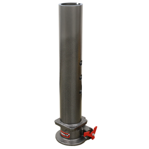 Gen-Y Viking 4in Round Tube Gooseneck Static Hitch w/SnapLatch 2-5/16in Coupler 8.5K TW 30K - GH-7102