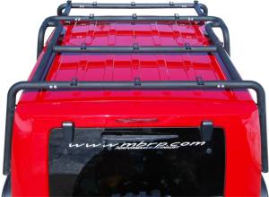 MBRP - MBRP 07-10 Jeep Wrangler JK Front Roof Rack Extension (2 Door) Black Coated - 131040 - Image 3