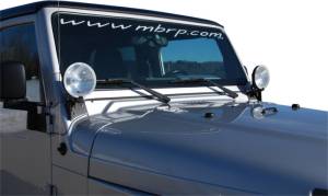 MBRP - MBRP 97-06 Jeep Wrangler TJ Windshield Light Bracket - 131043 - Image 3