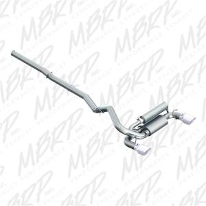 MBRP - MBRP 2016+ Ford Focus RS 3in Aluminized Dual Outlet Cat-Back Exhaust - S4203AL - Image 1