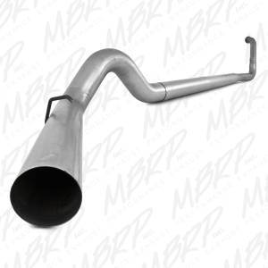 MBRP Exhaust 5" Turbo Back, Off Road, Single, No Muffler, AL S6222PLM