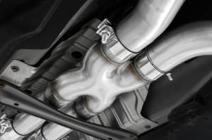 MBRP - MBRP 17+ Infiniti Q60 3.0L RWD/AWD 3in Cat-Back Dual Split Rear Street Version w/4.5in OD Tips -T304 - S4406304 - Image 2