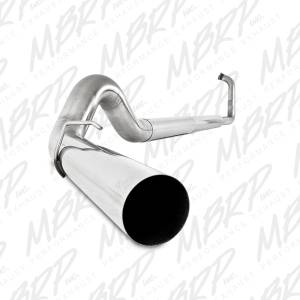 MBRP Exhaust 5" Turbo Back, EC/CC, Single, No Muffler, T409 S6224SLM