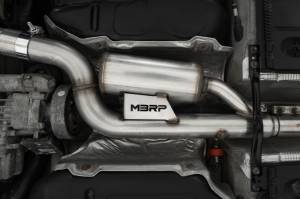 MBRP - MBRP 17-19 VW Golf Sportwagen/Alltrack 1.8T T304SS 3in Cat-Back 2.5in Dual Split Rear w/ SS Tips - S4618304 - Image 3
