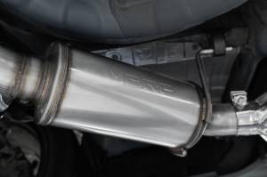 MBRP - MBRP 2022+ Subaru WRX 3in Cat-Back Dual Split Rear Quad Carbon Fiber Tips Street Profile Exhaust - S48073CF - Image 2