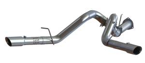 MBRP Exhaust 4" Filter Back, Single Side Exit, AL + Down Pipe S6251AL