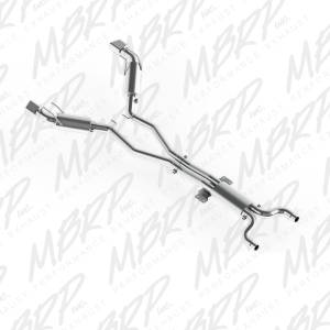 MBRP Exhaust 3" Dual Cat Back, Rectanglar Tips, T304 S7026304