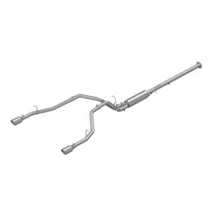 MBRP - MBRP 2019 Ram 1500 5.7L (Crew Cab/Quad Cab ONLY) 2.5in Cat Back Dual Split Rear w/ 4.5in Tip - AL - S5152AL - Image 1