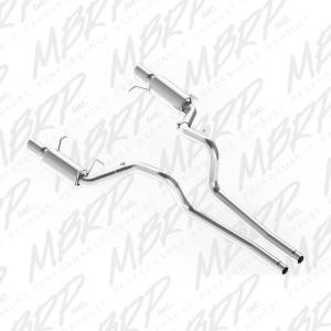 MBRP Exhaust 3" Cat Back, Dual Split Rear, Street Version, AL S7258AL