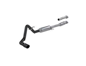 MBRP - MBRP 2021+ Ford F-150 2.7L/ 3.5L Ecoboost 5.0L Single Side 3in Black Coated Catback Exhaust - S5211BLK - Image 1