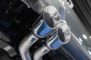 MBRP - MBRP 2021+ Ford F150 Aluminized Dual Pre-Axle (Street Profile) 2.5in OD Tips 3in Cat Back Exhaust - S5219AL - Image 3