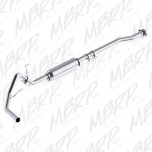 MBRP - MBRP 2011-2014 Ford F150 V6 EcoBoost 3in Cat Back Single Side AL P Series Exhaust - S5236P - Image 1