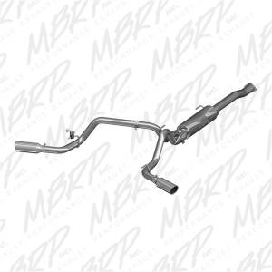 MBRP - MBRP 2016 Toyota Tacoma 3.5L EC/CC Cat Back Dual Split Exit Alum Exhaust - S5340AL - Image 1