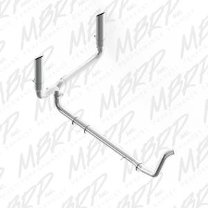 MBRP Exhaust 4" Turbo Back, SMOKERS (incl. B1610 stacks), T409 S9200409