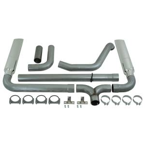 MBRP Exhaust 4" Turbo Back, SMOKERS (incl. B1610 stacks), AL S9200AL