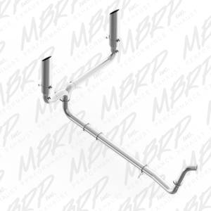MBRP Exhaust 4" Turbo Back, SMOKERS (incl. B1610 stacks), T409 S9201409