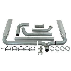 MBRP Exhaust 4" Turbo Back, SMOKERS (incl. B1610 stacks), AL S9201AL