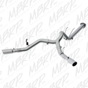 MBRP - MBRP 17-19 Ford F-250/350/450 6.7L 4in Filter Back Cool Duals T409 Exhaust System - S6291409 - Image 1