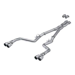 MBRP - MBRP 15-Up Challenger 5.7L /  17-Up 6.2L/6.4L 3in Race Series Cat-Back w/ Quad Tips AS Exhaust - S7114AL - Image 1