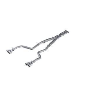 MBRP - MBRP 15-16 Dodge Challenger RT 5.7L Aluminized Steel 3in Dual Rear Cat-back Quad Tips - Street - S7115AL - Image 1
