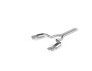 MBRP - MBRP 18-19 Ford Mustang GT 5.0 3in Dual Split Rear AL Cat Back w/ Quad 4.0in Dual Wall Tips - S7205AL - Image 1