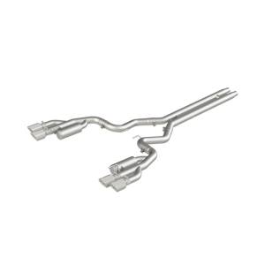 MBRP - MBRP 18-19 Ford Mustang GT 5.0 3in Cat Back Quad Tip Race Version - AL - S7207AL - Image 1