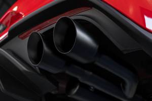 MBRP - MBRP 18-19 Ford Mustang GT 5.0 3in Cat Back Quad Tip Race Version - Black - S7207BLK - Image 4
