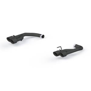 MBRP - MBRP 18-20 Ford Mustang GT 2.5in Black Coated Non Active Dual Axle Back Exhaust - 4in Dual Wall Tips - S7211BLK - Image 1