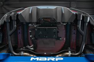 MBRP - MBRP 18-20 Ford Mustang GT 2.5in Black Coated Non Active Dual Axle Back Exhaust - 4in Dual Wall Tips - S7211BLK - Image 3