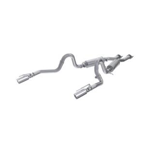MBRP - MBRP 99-04 Ford Mustang GT/Mach 1 2.5in Dual Split Rear AL Catback Exhaust w/ 3.5in Dual Wall Tips - S7221AL - Image 1
