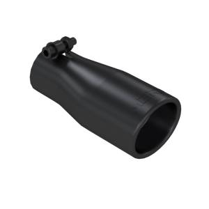 MBRP - MBRP Universal Tip 2.5 O.D. Oval End 3.75 Inlet 10in length - Black Finish - T5116BLK - Image 2