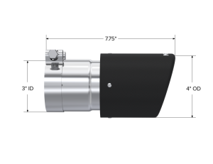 MBRP - MBRP Universal Carbon Fiber Tip 4in OD/3in Inlet/7.7in L - T5122CF - Image 3