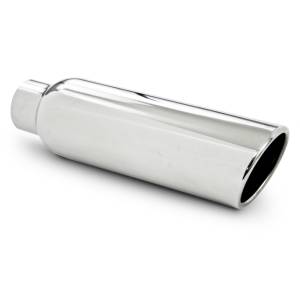 MBRP Exhaust 4" OD, 2.25" inlet, 12" in length, Angled cut Rolled End, Weld on, T304 T5139
