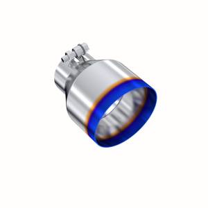 MBRP - MBRP T304 Stainless Steel Burnt End Angle Cut Exhaust Tip - 3in. ID / 5in. OD / 6.5in. Length - T5184BE - Image 1