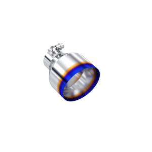 MBRP - MBRP Univ. T304 Stainless Steel Burnt End Tip 2.5in ID / 5in OD / 6.5in Length Angle Cut Single Wall - T5190BE - Image 1