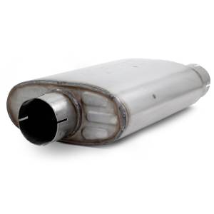 MBRP Exhaust 2.5" Offset/2.5" Center, 14" Body, Chambered Core, T304 UM1218