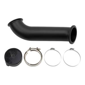 Wehrli 04.5-07 Dodge Ram Cummins 4in Down Pipe - w/High Mount S400 Turbo & 2nd Gen Manifold - WCF100262
