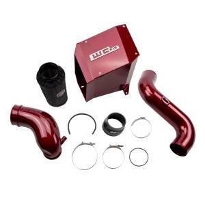 Wehrli 07.5-10 Chevrolet Duramax LMM 4in Intake Kit Stage 2 - WCFab Red - WCF100303-RED
