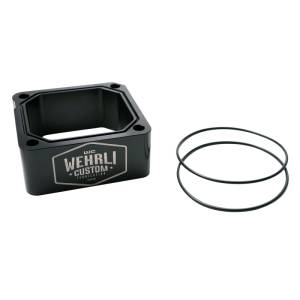 Wehrli 98.5-07 Dodge 5.9L Cummins Billet Intake Spacer Kit - Black Anodized & Engraved Finish - WCF100338-BLKANO