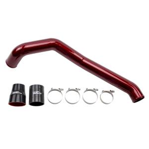Wehrli 04.5-10 Chevrolet 6.6L LLY/LBZ/LMM Duramax Driver Side 3in Intercooler Pipe - Semi-Gloss Blk - WCF100352-SGB