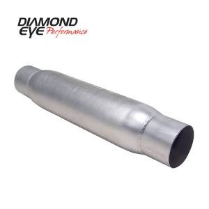 Diamond Eye Performance PERFORMANCE DIESEL EXHAUST PART-4in. ALUMINIZED PERFORMANCE QUIET TONE RESONATOR 400405