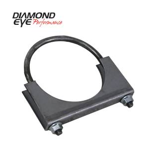 Diamond Eye Performance PERFORMANCE DIESEL EXHAUST PART-3.5in. STANDARD STEEL U-BOLT SADDLE CLAMP 444001