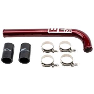 Wehrli 10-18 Dodge 6.7L Cummins (Non 13-15 w/Dual Rads/Twin CP3) Upper Coolant Pipe - WCFab Red - WCF100517-RED