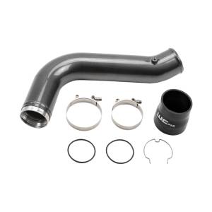 Wehrli 17-19 Chevrolet 6.6L L5P Duramax Passenger Side 3.5in Intercooler Pipe - Bronze Chrome - WCF100530-BC
