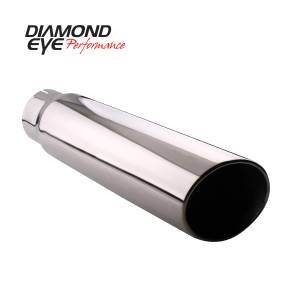 Diamond Eye Performance TIP; ROLLED ANGLE CUT; 4in. ID X 5in. OD X 22in. LONG; 304 STAINLESS 4522RA